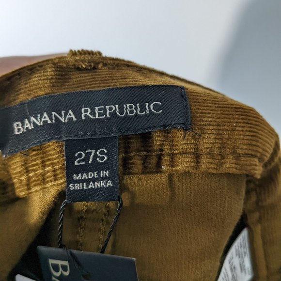 BNWT Banana Republic Mid Rise Skinny Ankle Cords Brown Tan Size 27 Short - Picture 8 of 10